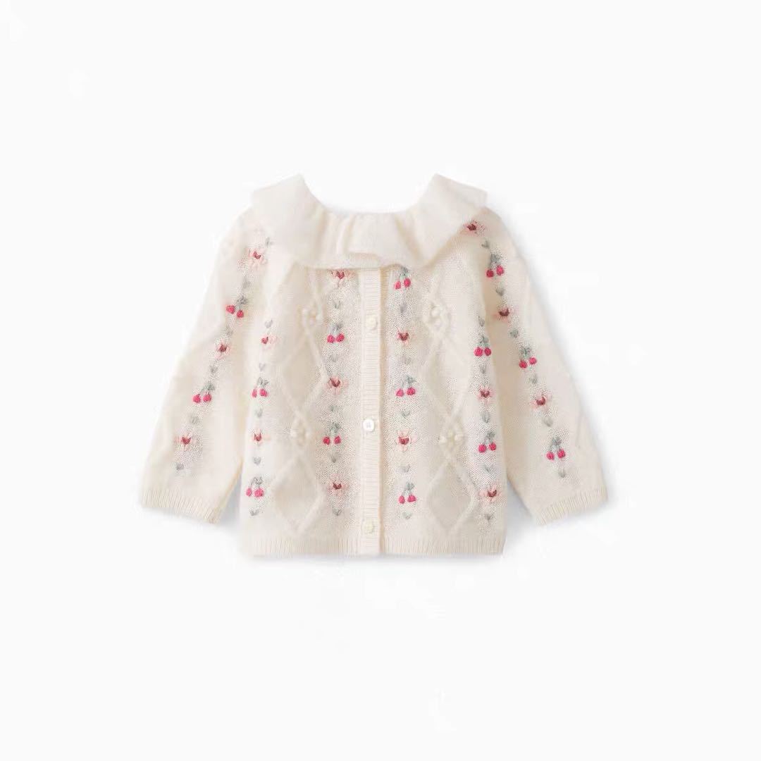 Baby Girls Off White Jumper