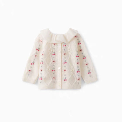 Baby Girls Off White Jumper