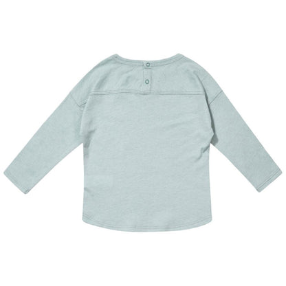 Baby Light Blue Cotton & Wool Jersey T-Shirt