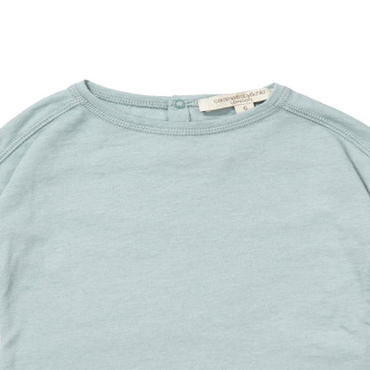 Baby Light Blue Cotton & Wool Jersey T-Shirt