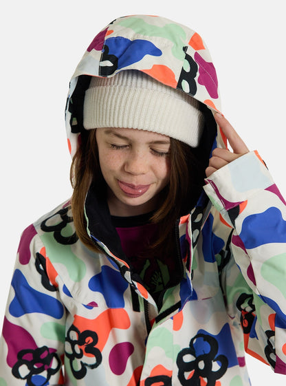 女童彩色滑雪服