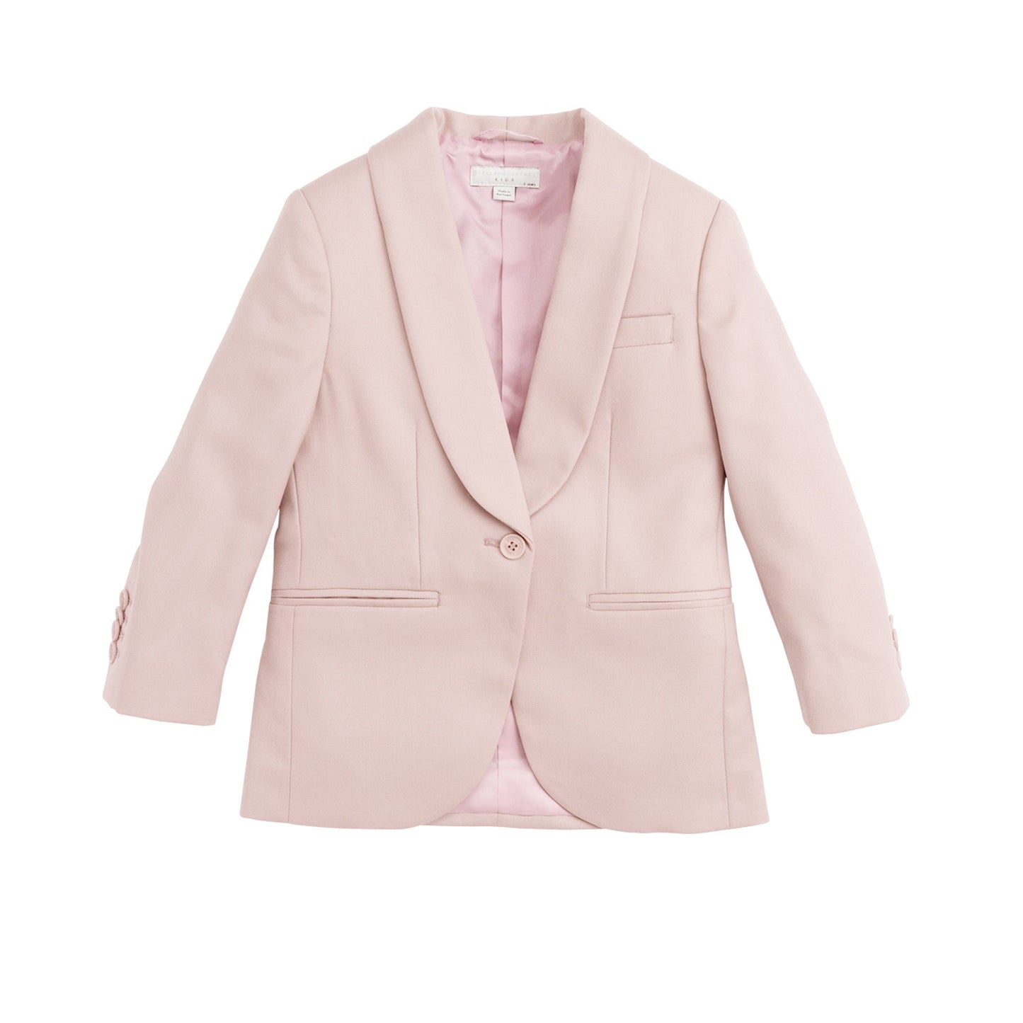 女童粉色羊毛小西服