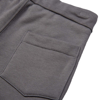 Boys Grey Tracksuit With Check Lined Hood