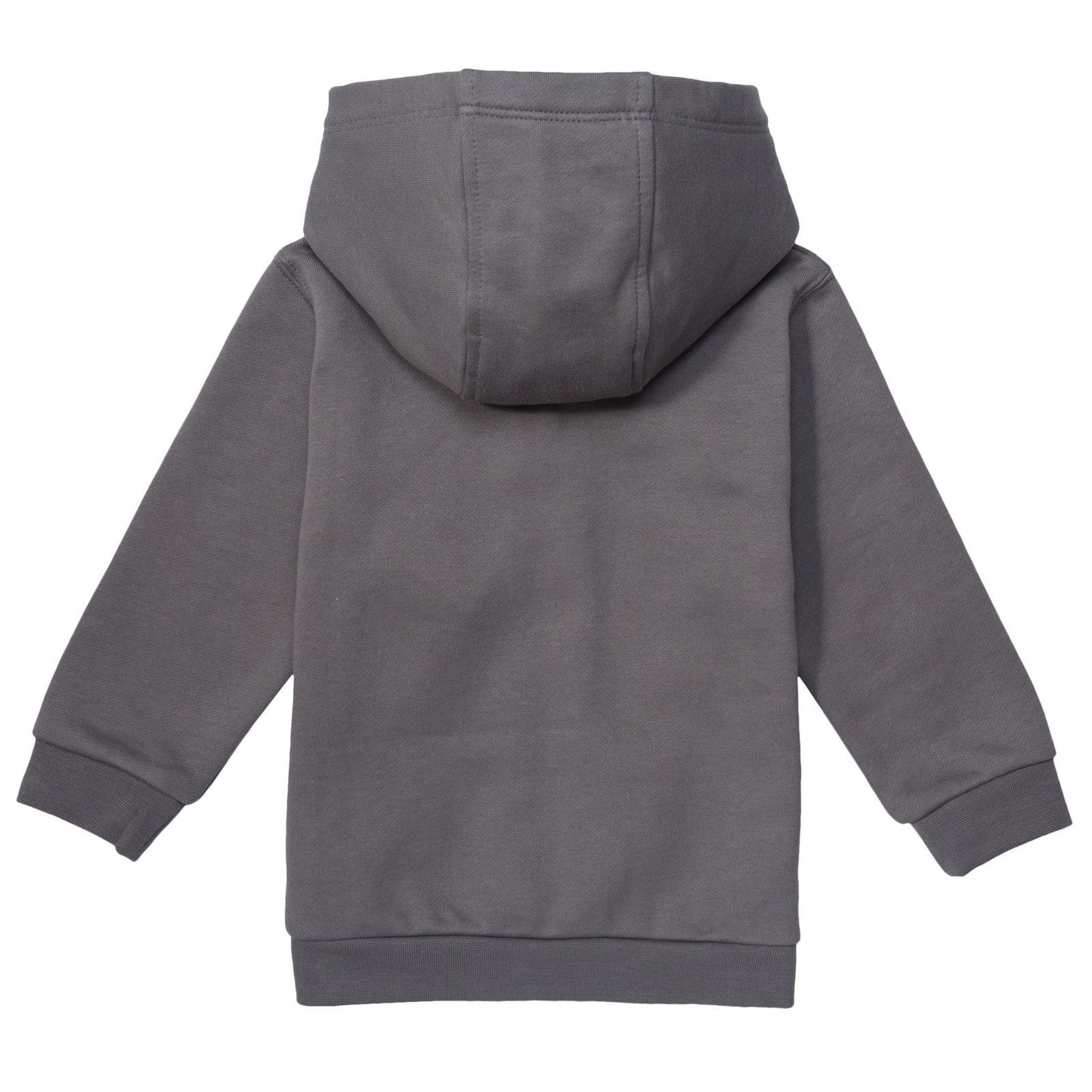 Boys Grey Tracksuit With Check Lined Hood