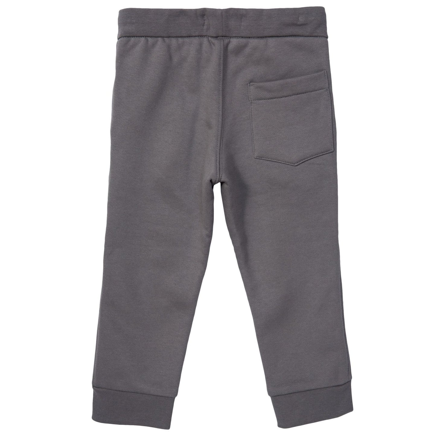 Boys Grey Tracksuit With Check Lined Hood