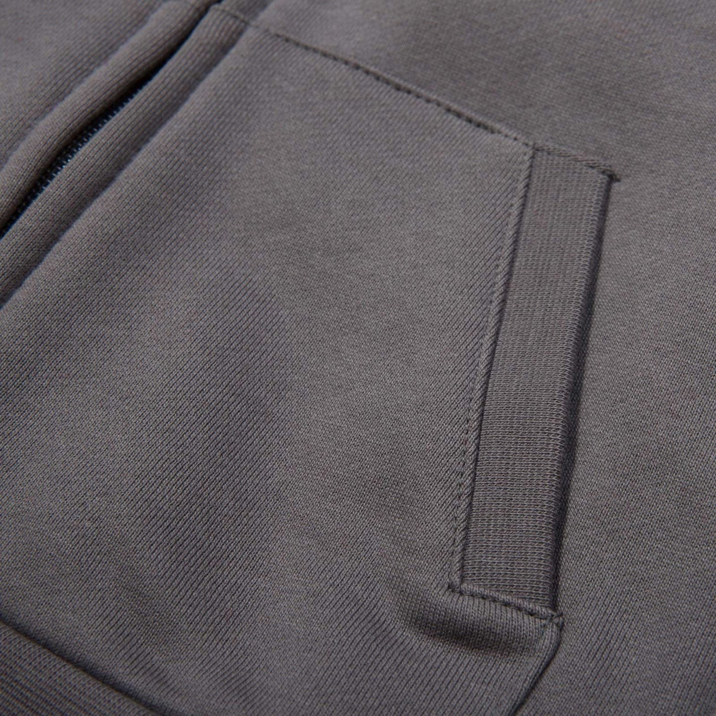 Boys Grey Tracksuit With Check Lined Hood