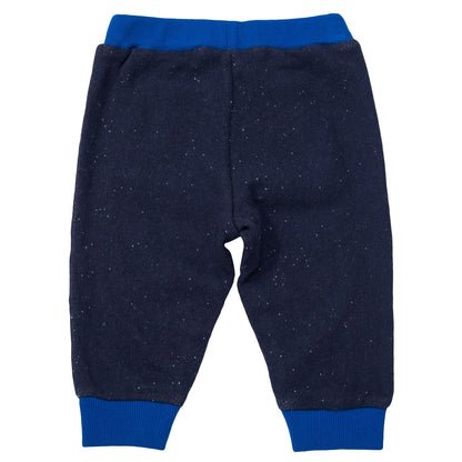 Baby Boys Navy Blue Elastic waisted Trousers