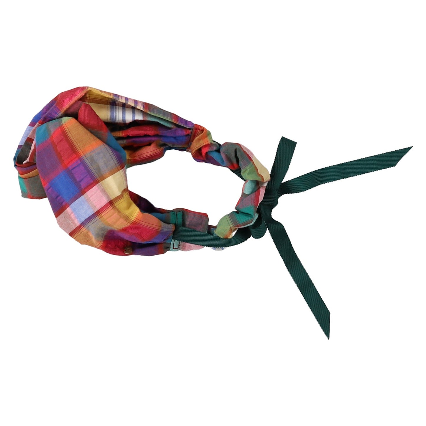 女童彩色格子发带