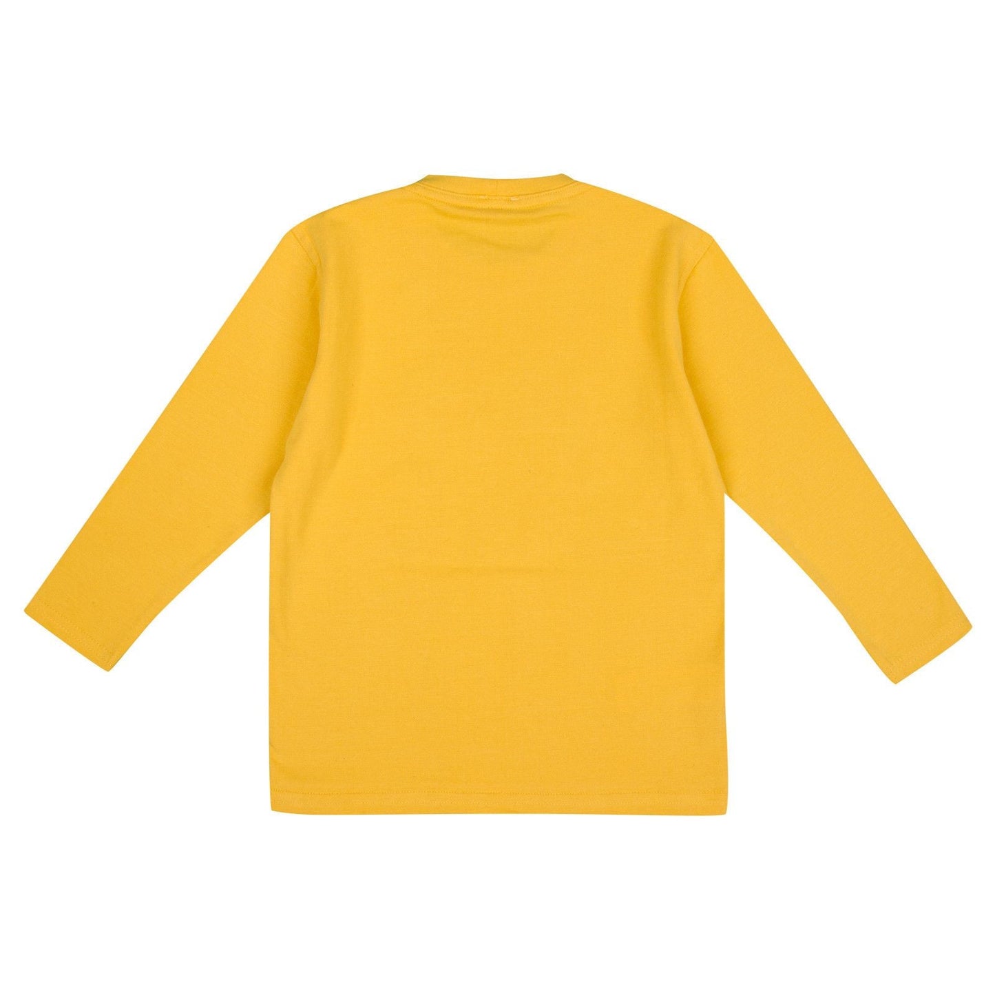Boys Yellow T-Shirt With Grey Logo