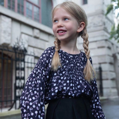 Girls Navy Blouse