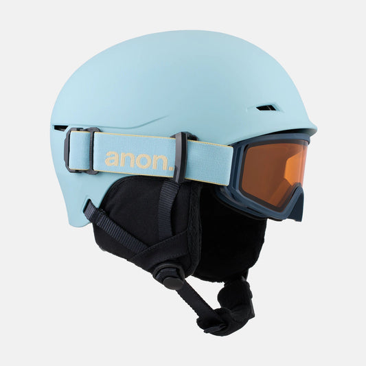儿童浅蓝色"ANON DEFINE"滑雪头盔