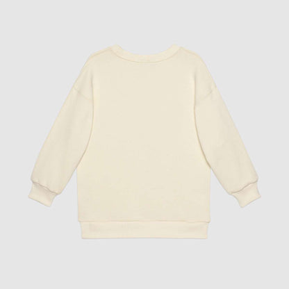 Girls White Bear Dress