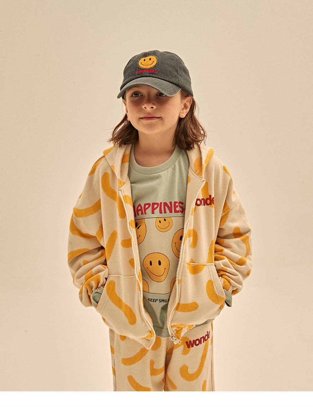 儿童黑色牛仔棒球帽