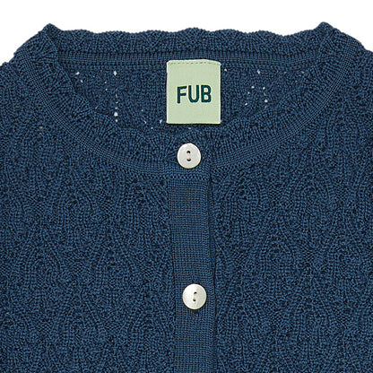 女童蓝色羊毛开衫