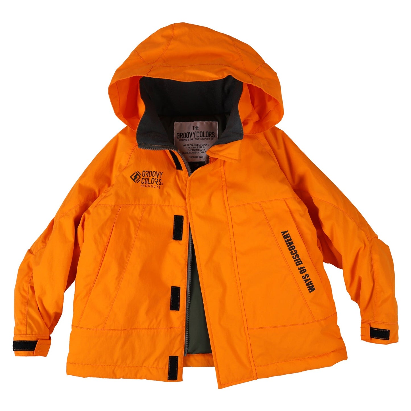 儿童橙色棉夹克