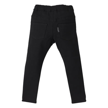 儿童黑色牛仔裤