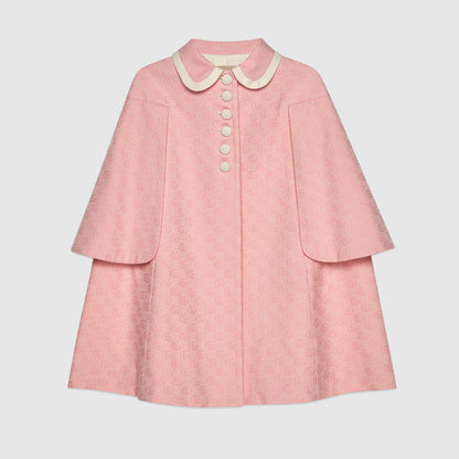 女童粉色棉斗篷