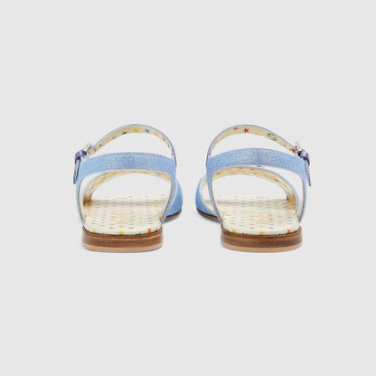 女童蓝色凉鞋