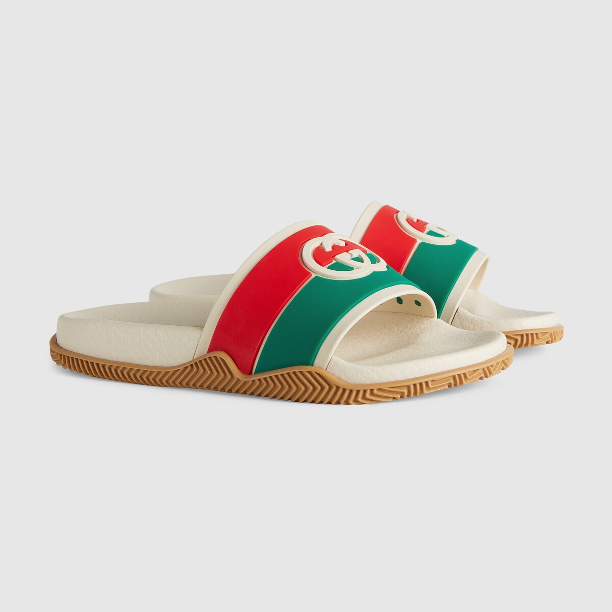 儿童白色Logo拖鞋