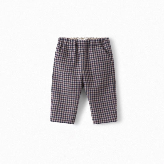 Baby Boys & Girls Prune Check Pants