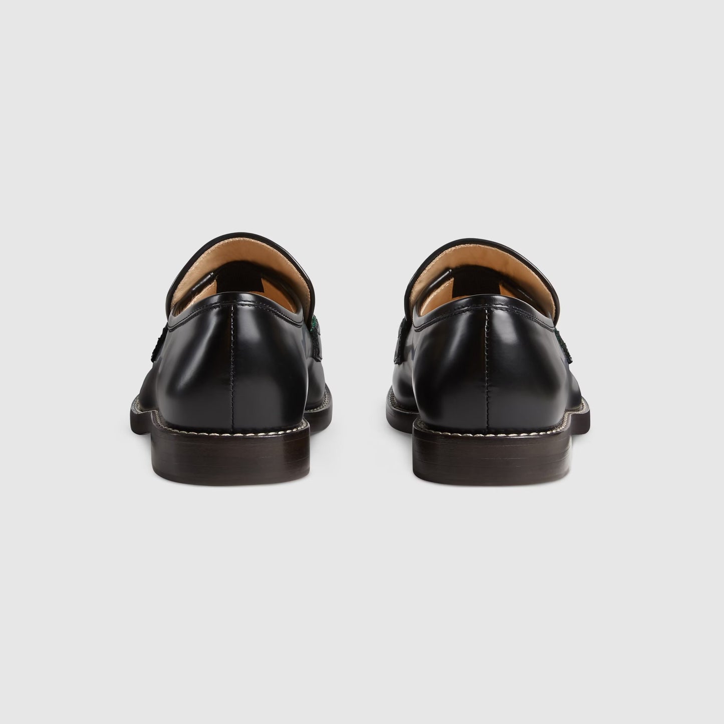 女童黑色GG Logo皮鞋