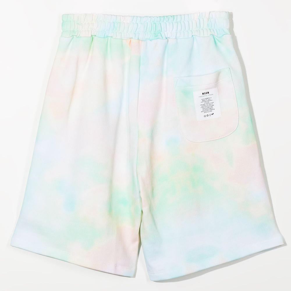 儿童绿色渐变棉短裤