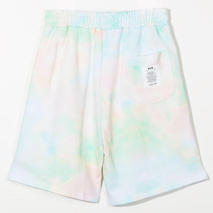 儿童绿色渐变棉短裤