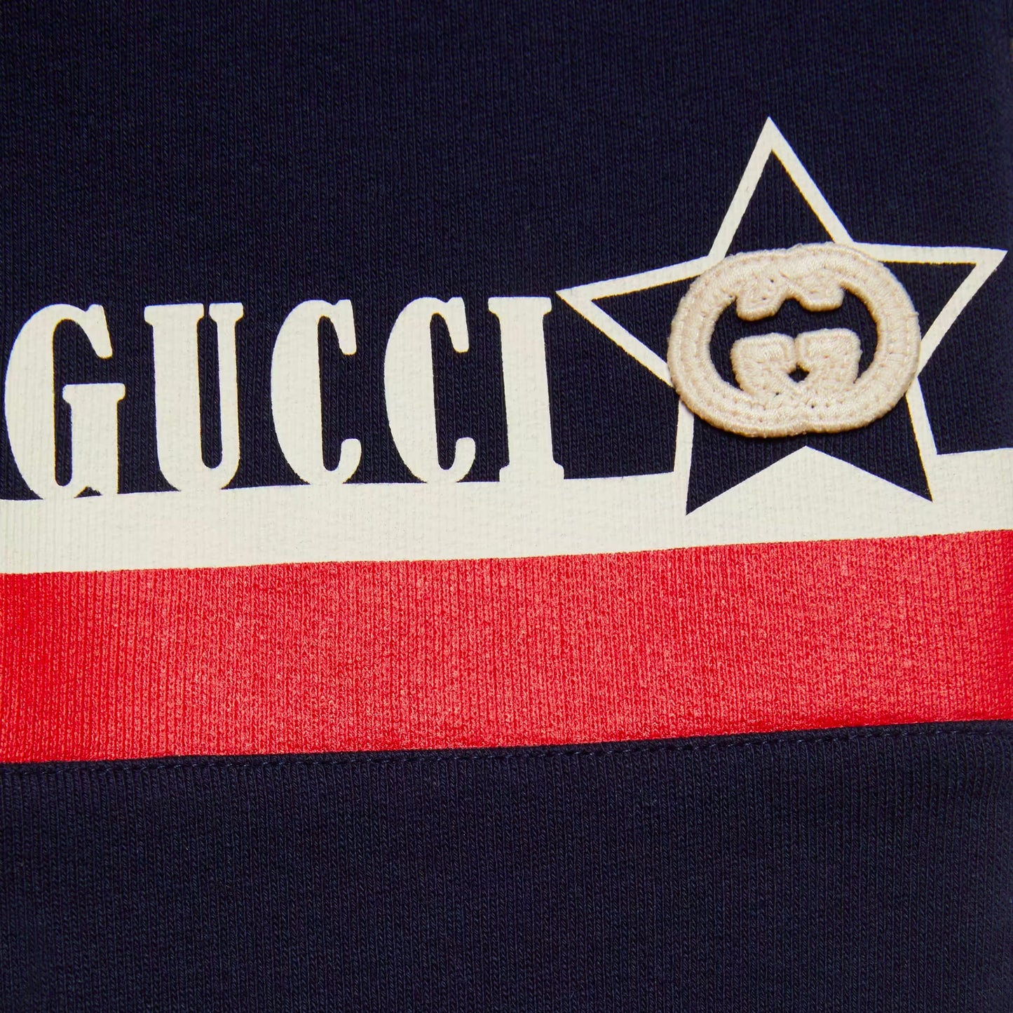 男童蓝色Logo棉长裤