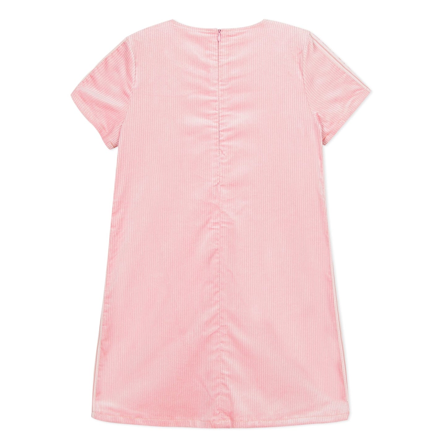 女童粉色棉连衣裙