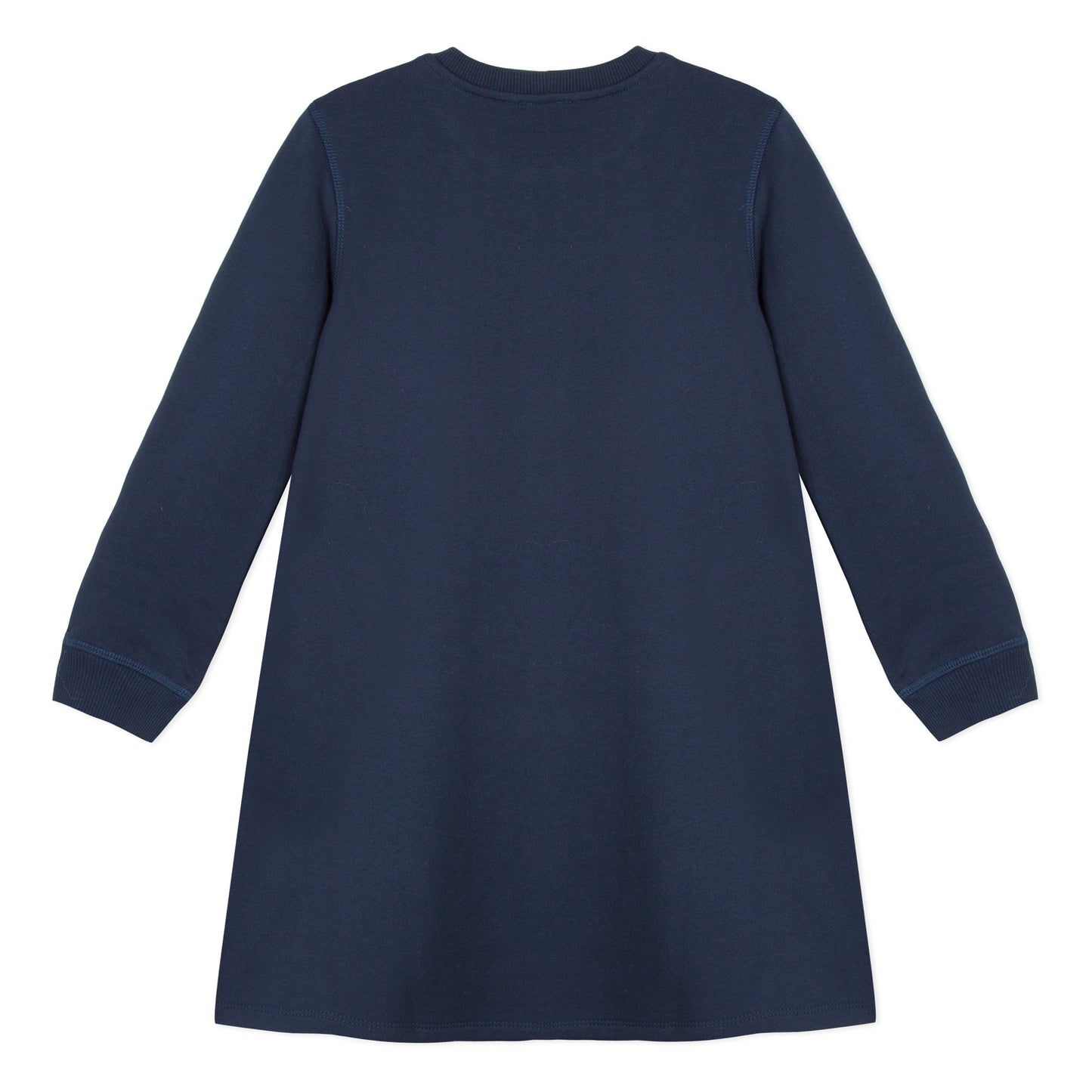 Girls Navy Tiger Cotton Dress