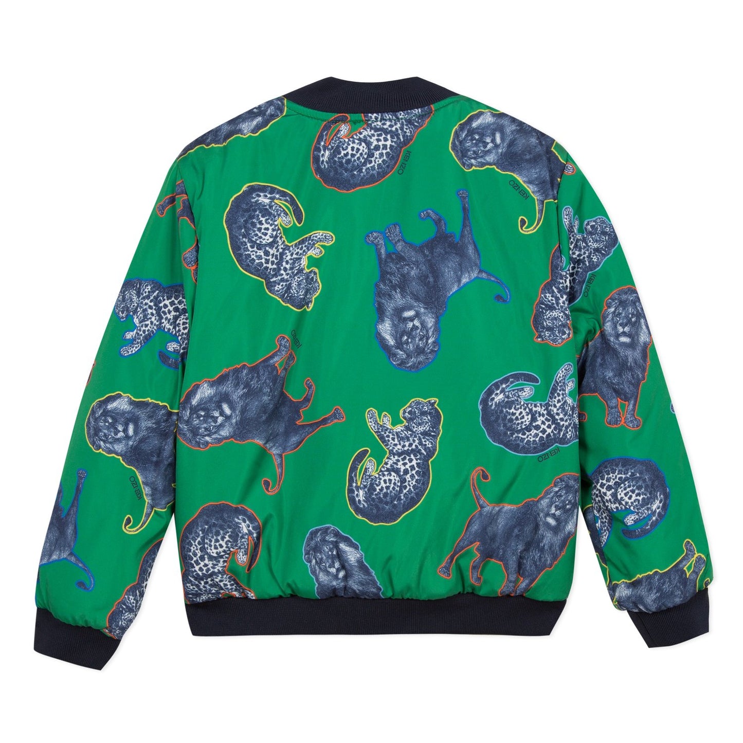 男童绿色&深蓝色双面外套