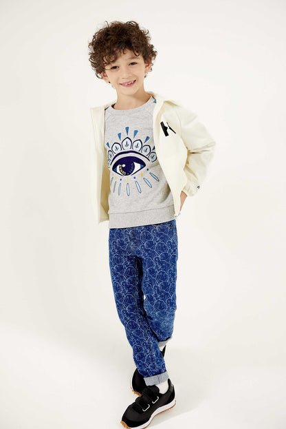Girls White Logo Jacket