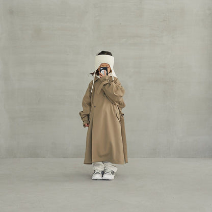 儿童白色羊毛脖套