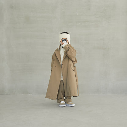 儿童白色羊毛脖套