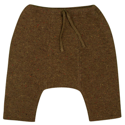 Baby Brown Wool Knitted Bow Trims Trousers