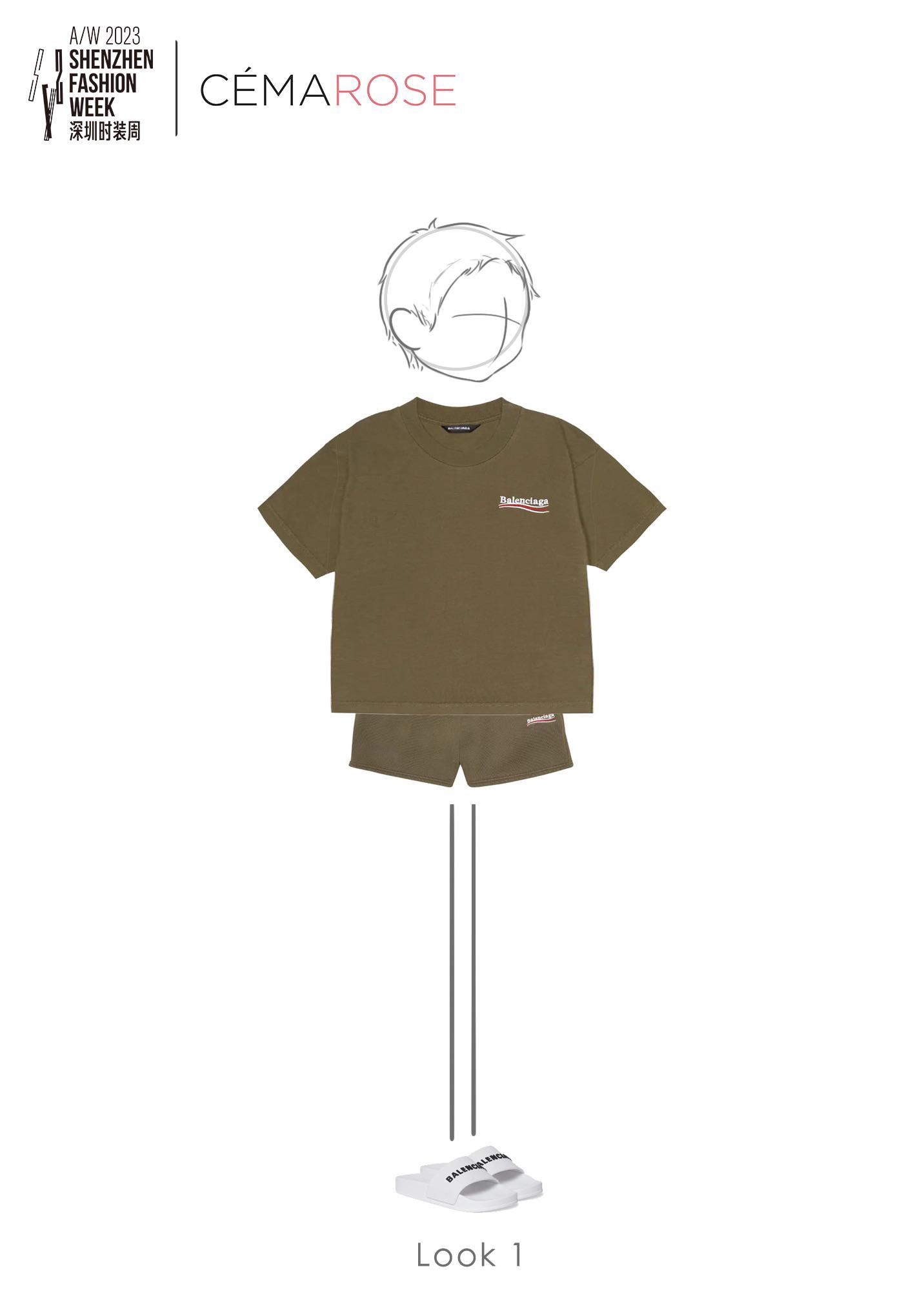 儿童白色Logo凉鞋