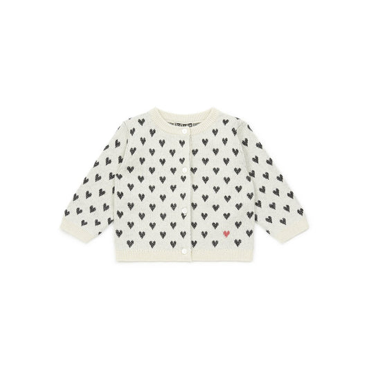 Baby Girls Ecru Coeur Cardigan