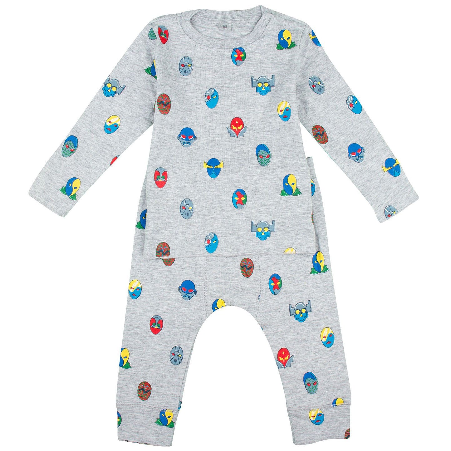 Georgie/Macy Baby Grey Super Stella Heroes Trim Top&Trousers