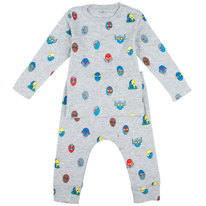 Georgie/Macy Baby Grey Super Stella Heroes Trim Top&Trousers