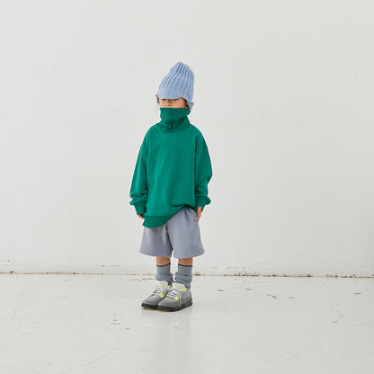 儿童绿色棉卫衣