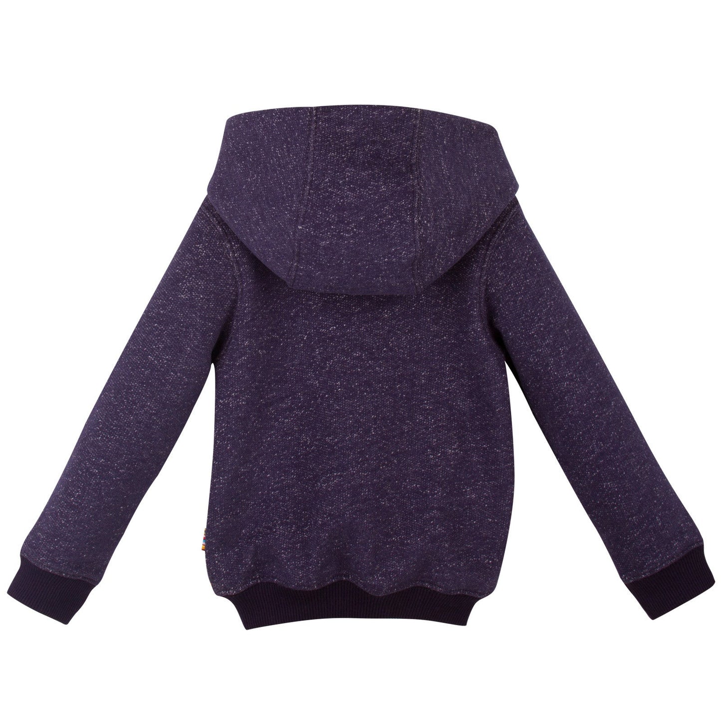 Baby Boys Navy Blue Embroidered Animal Hooded Zip-up Tops