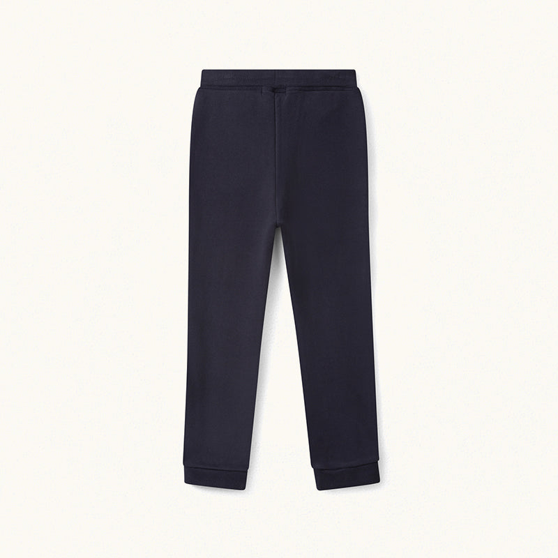 Boys Navy Cotton Joggers