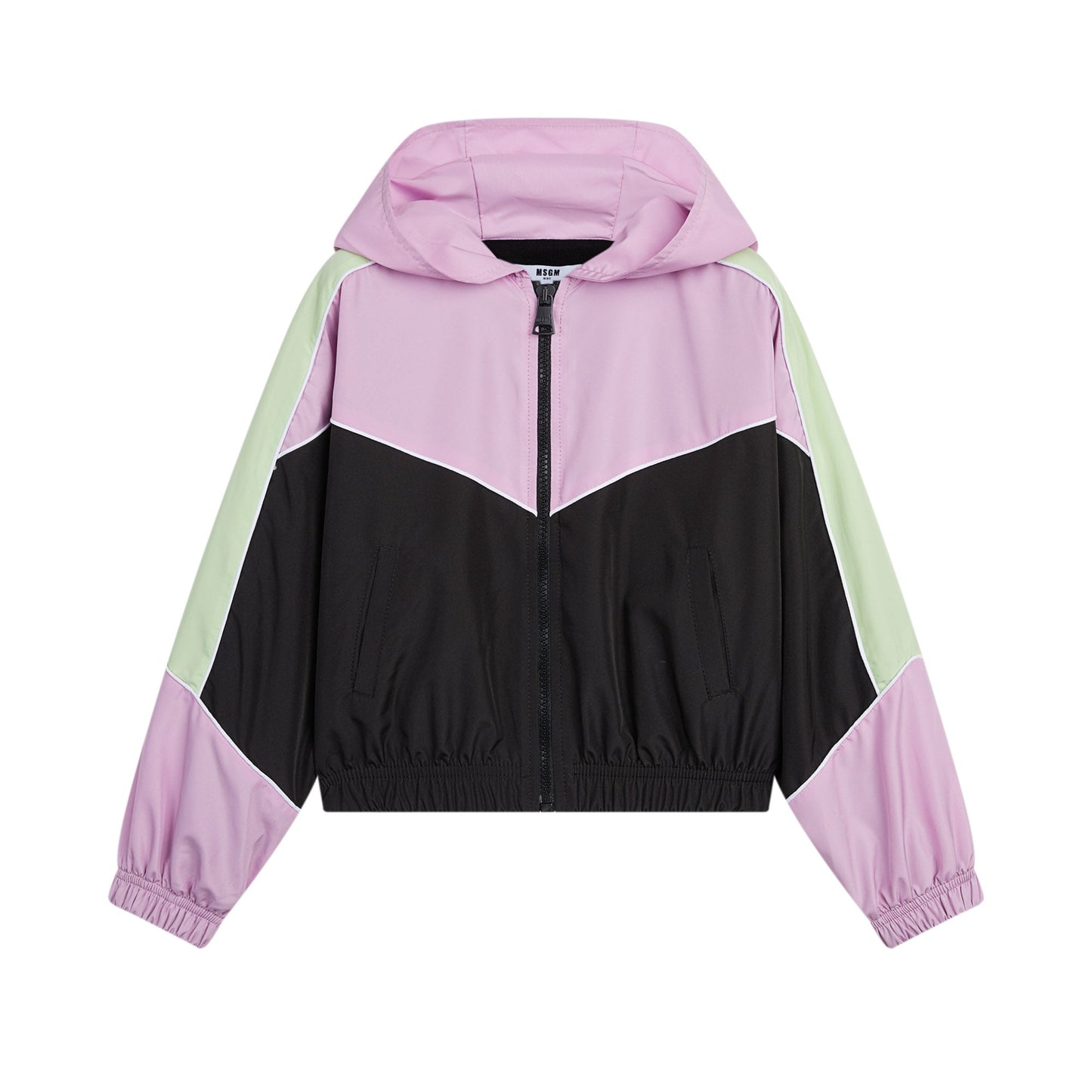 女童紫色拉链夹克