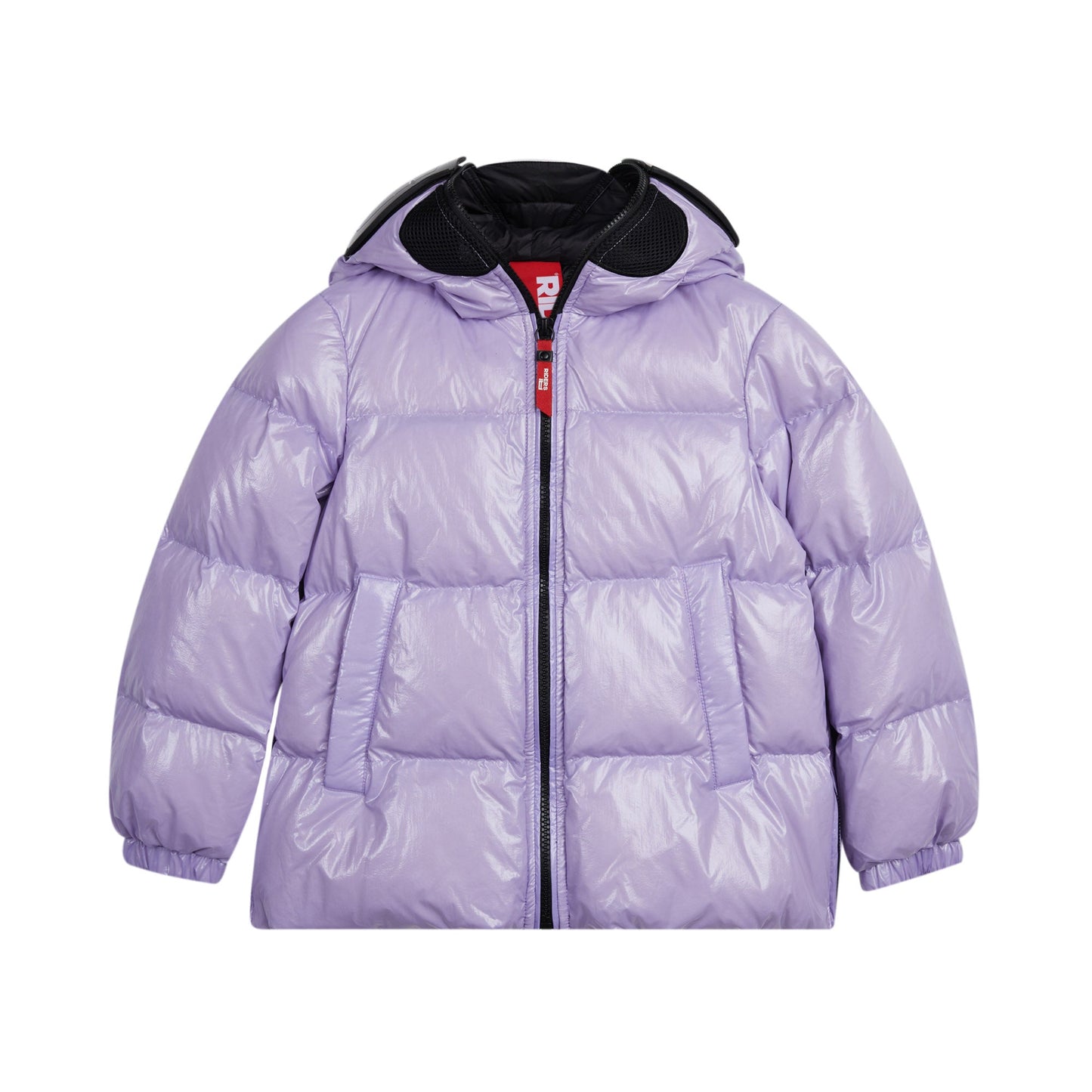 女童淡紫色羽绒服