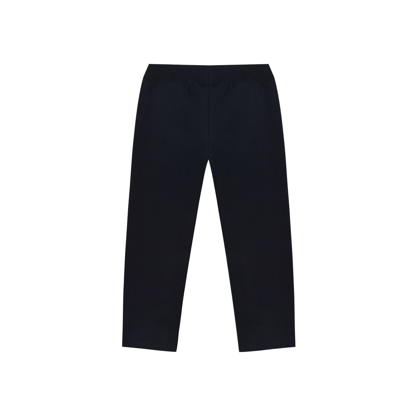 婴儿黑色Logo棉长裤