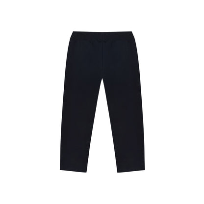 婴儿黑色Logo棉长裤