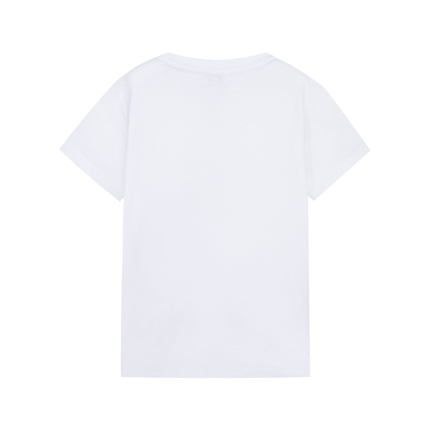 男童白色印花棉T恤
