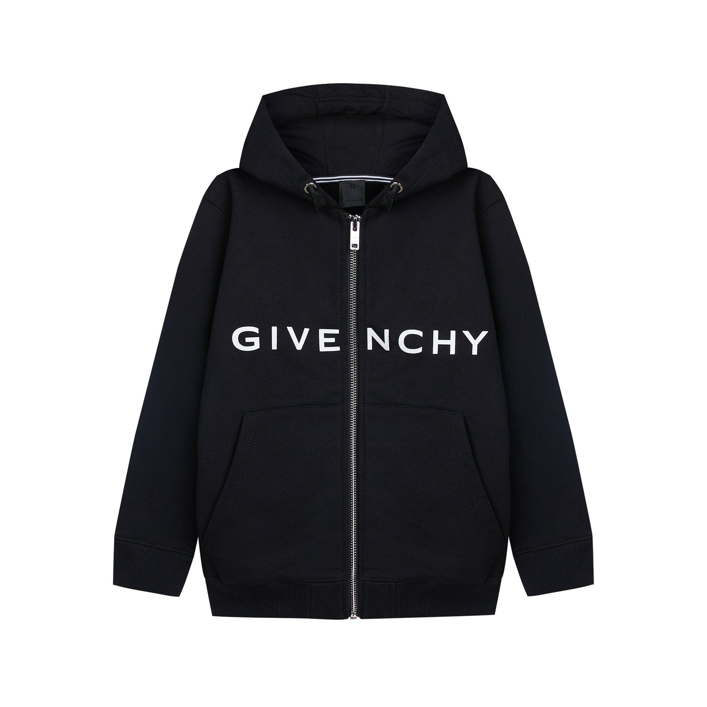 儿童黑色拉链上衣