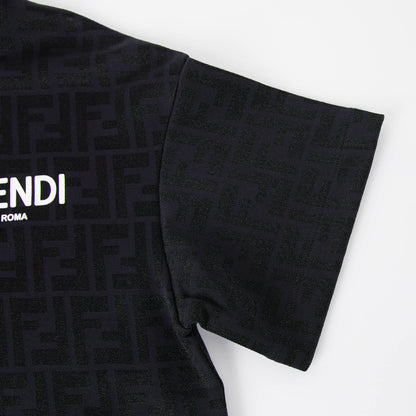 儿童黑色Logo T恤