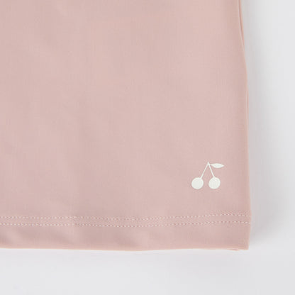 女童粉色Logo泳衣套装